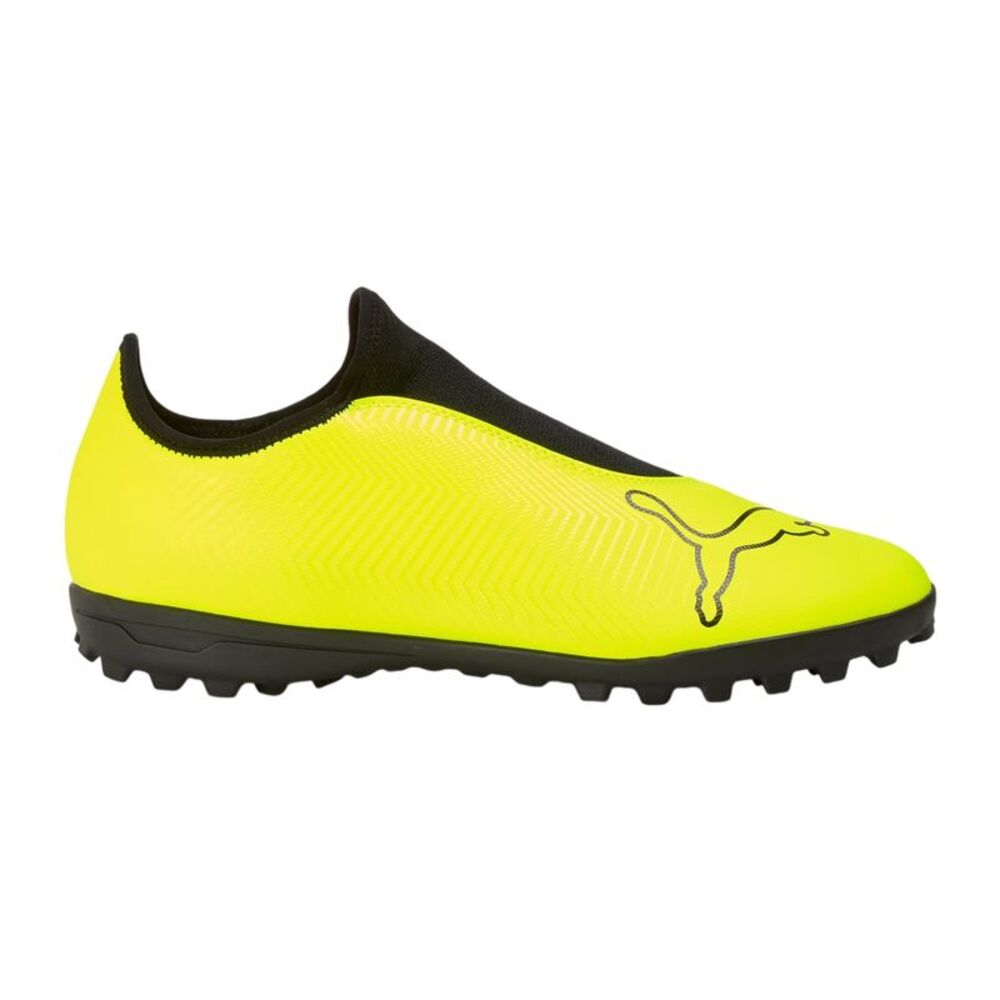 Puma Childrens/Kids Finesse Leather Astro Turf Sneakers / Yellow/Black